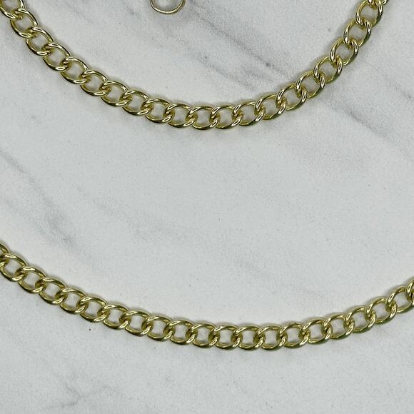Gold Tone Chain Purse Strap 49" Crossbody Bag Replacement ✨ - Picture 7 of 12